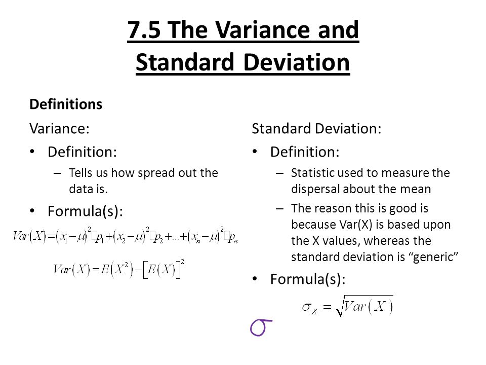 Expected Return, Variance And Standard Deviation Of A Portfolio